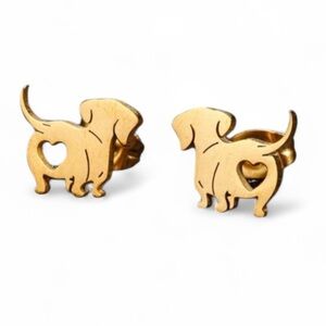 NEW - Stainless Steel
Dachshund Dog Earrings Lovely Pet Animal Ear Studs